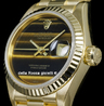Rolex Datejust Lady 26 Gold Presidend Bracelet Tiger Eye Dial 69178